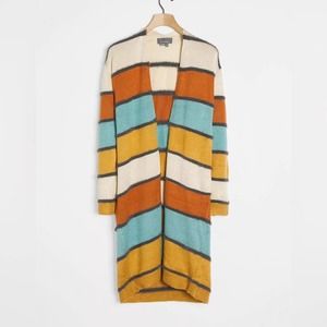 Anthropologie Multicolor Striped Cardigan